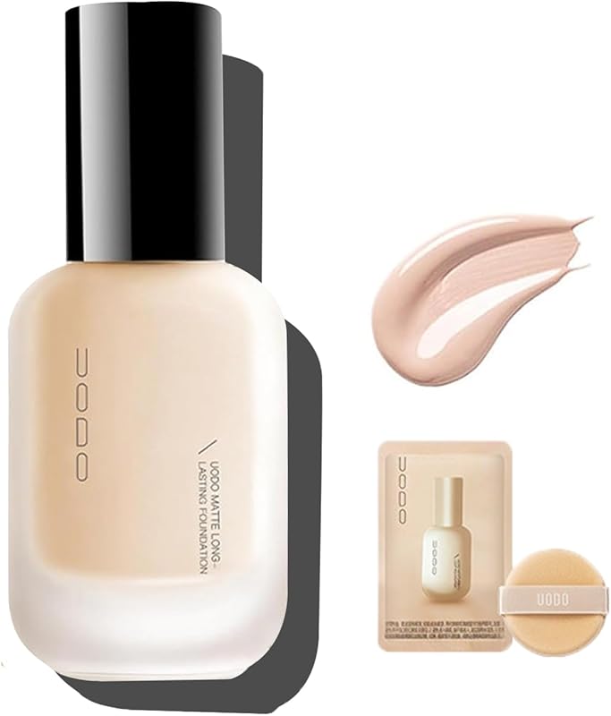 UODO Liquid Foundation Moisturizing Maquillaje Matte C01 White